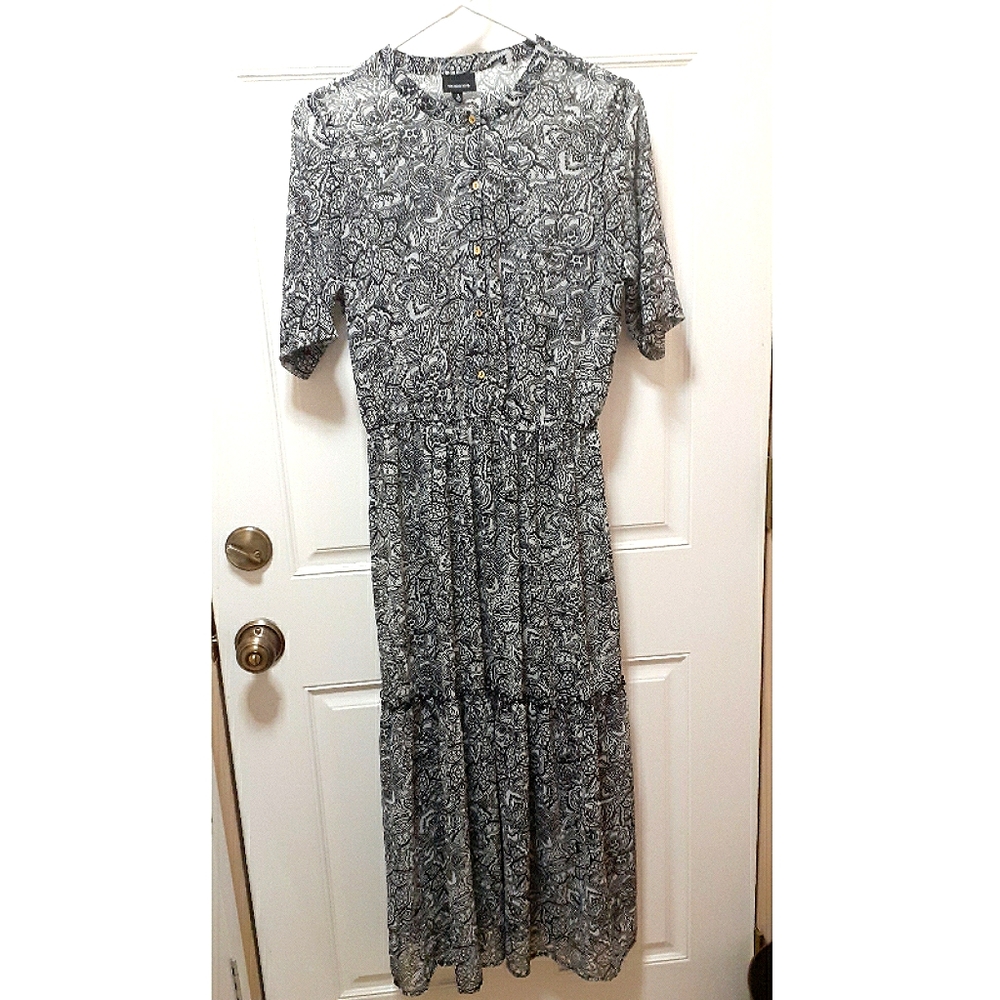 Long button up dress